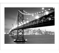 Pyramid International "San Francisco Paper Art Print, Multi-Colour, 60 x 80 x 1.3 cm