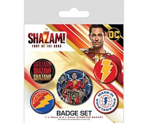 Pyramid International Shazam! Pin-Back Buttons 5-Pack Fury of The Gods