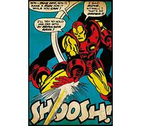 Pyramid International "Shoosh Iron Man" Maxi Poster, Multi-Colour, 61 x 91.5 x 1.3 cm