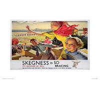Pyramid International Skegness 2" Mounted Print Memorabilia, Multi-Colour, 30 x 40 x 1.3 cm