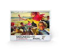 Pyramid International Skegness 2 Print, Wood, Multi-Colour, 40 x 59 x 1.3 cm