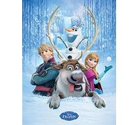Pyramid International "Snow Group Frozen Canvas Print, Multi-Colour, 60 x 80 x 1.3 cm