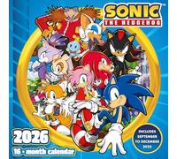 Pyramid International Sonic the Hedgehog 2026 Square Wall Calendar 30cm x 30cm - Gaming Artwork Planner