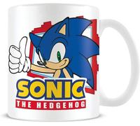 Pyramid International Sonic The Hedgehog Mug (Thumbs Up Design) in Presentation Gift Box - Official Merchandise, Blue,Green