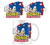 Pyramid International Sonic The Hedgehog Mug (Thumbs Up Design) in Presentation Gift Box - Official Merchandise, Blue,Green