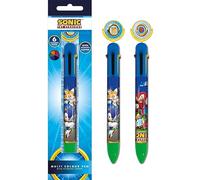 Pyramid International Sonic the Hedgehog Multicoloured Pen (Ring Spin Design) Pens for Kids - Official Merchandise