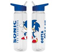 Sonic the Hedgehog Water Bottle (Gotta Go Fast Design) 700ml Plastic Water Bottle, Girls Water Bottle, Boys Water Bottle, Kids Water Bottle - Official Merchandise