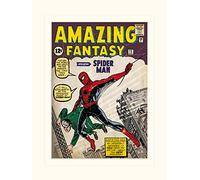 Pyramid International Spider-Man Issue 1" Mounted Print Memorabilia, Multi-Colour, 30 x 40 x 1.3 cm