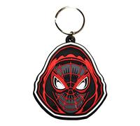 Pyramid International Spider-Man Miles Morales Rubber Keyring, Zip Pull or Backpack Charm (Hooded Design) - Official Merchandise