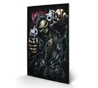 Pyramid International Spiral Assasin Wood Print, Multi-Colour, 45 x 76 x 1.3 cm