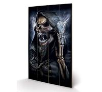 Pyramid International Spiral Dead Beats Reaper Wood Print, Multi-Colour, 45 x 76 x 1.3 cm