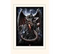 Pyramid International Spiral (Dragon Lava) -Mounted Print Memorabilia 30 x 40cm, Paper, Multicoloured, 30 x 40 x 1.3 cm