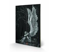 Pyramid International Spiral Enslaved Angel Wood Print, Multi-Colour, 40 x 59 cm