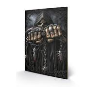 Pyramid International Spiral Game Over Reaper Wood Print, Multi-Colour, 40 x 59 x 1.3 cm