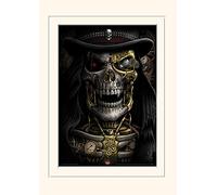 Pyramid International spiral Steampunk Reaper Mounted Print Memorabilia, Multi-Colour, 30 x 40 x 1.3 cm