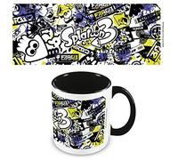 Pyramid International Splatoon Mug (Graffiti Design) 11oz Ceramic Coffee Mug, Mugs for Men and Mugs for Women - Official Merchandise, Black