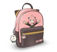 Pyramid International SPY X FAMILY Fashion Backpack - Luxury Faux Leather, Unique Lining, Matching Zipper Accessory, Inner & Outer Pockets, Stylish & Functional, A Must-Have for Spy X Family Fans