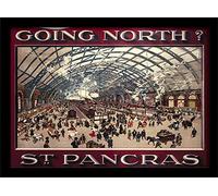 Pyramid International "St Pancras Framed Print Memorabilia, Multi-Colour, 30 x 40 cm