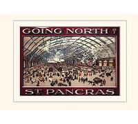 Pyramid International St Pancras Mounted Print Memorabilia, Multi-Colour, 30 x 40 x 1.3 cm