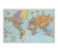 Pyramid International Stanfords General Map of The World (Colour) -Maxi Poster 61 x 91.5cm, Plastic/Glass, Color, 61 x 91.5 x 1.3 cm