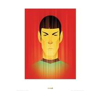 Pyramid International "Star Trek Beaming Spock 50th Anniversary Paper Art Print, Multi-Colour, 60 x 80 x 1.3 cm