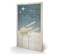 Pyramid International Star Trek Charlie x Wood Print, Multi-Colour, 45 x 76 x 1.3 cm