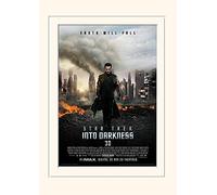 Pyramid International Star Trek Into Darkness - Earth will Fall Mounted Print Memorabilia, Multi-Colour, 30 x 40 x 1.3 cm