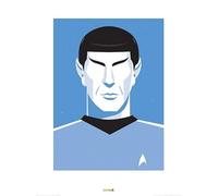 Pyramid International "Star Trek Pop Spock - 50th Anniversary Paper Art Print, Multi-Colour, 60 x 80 x 1.3 cm