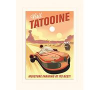 Pyramid International Star Wars 40th Anniversary (Tatooine) 30 x 40cm Mounted Print
