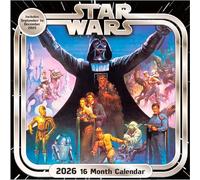 Pyramid International STAR WARS (Classic) 2026 Square Wall Calendar - Official 16-Month Sci-Fi Calendar Featuring Iconic Characters - Gift for Star Wars Fans & Collectors