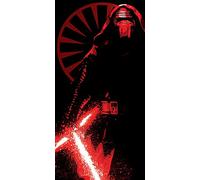Pyramid International Star Wars Episode VII Kylo Ren Paint Canvas Print, Wood, Multi-Colour, 50 x 100 x 1.3 cm