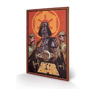 Pyramid International Star Wars Fly for the Glory Print, Wood, Multi-Colour, 40 x 59 x 1.3 cm