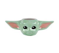 Pyramid International Star Wars: The Mandalorian Ceramic Mug in Presentation Gift Box (Sculpted Grogu Design) 11oz Ceramic Mug - Official Merchandise, Green