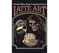 Pyramid International Steven Rhodes (Latte Art) 61cm x 91cm Loose Framed Maxi Poster One Size