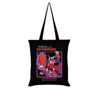 Pyramid International Steven Rhodes Portal To The Cat Dimension Black Tote Bag