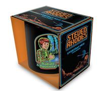 Pyramid International Steven Rhodes (Radiate Positivity) Black Pod Mug 11oz/325ml - Retro Satire Ceramic Coffee Tea Cup, Funny Gift for Fans, Unique Collectible Drinkware - One Size