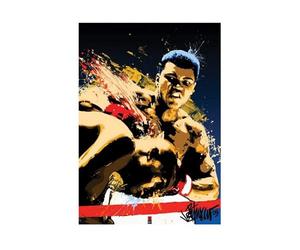 Pyramid International "Sting Muhammad Ali Art Print, Multi-Colour, 60 x 80 x 1.3 cm