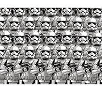 Pyramid International Stormtrooper Pencil Art 60 x 80cm Canvas Print, Multi-Colour