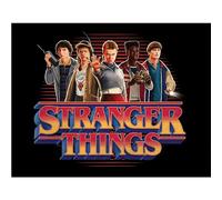 Pyramid International Stranger Things 5 (Friends) Collector Print 30cm X 40cm Framed Collector Print, Official Licensed Netflix Wall Art Poster, Ready To Hang, One Size
