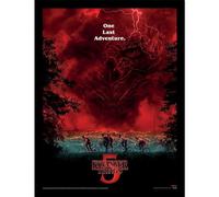 Pyramid International Stranger Things 5 (Vecna Sky) Collector Print 30cm X 40cm Framed Collector Print, Official Licensed Netflix Wall Art Poster, Ready To Hang, One Size