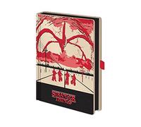 Pyramid International Stranger Things A5 LED Light Up Notebook with Mind Flayer Design - Official Merchandise, red