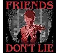 Pyramid International Stranger Things Canvas Print with Friends Don't Lie Quote 30cm x 40cm - Official Merchandise