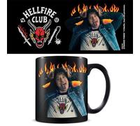 Pyramid International Stranger Things Mug (Eddie Hellfire Design) 11oz Ceramic Black Mug, Coffee Mug and Stranger Things Gifts - Official Stranger Things Merchandise
