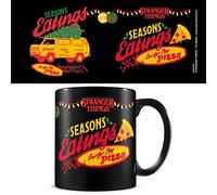 Pyramid International Stranger Things Mug (Season's Eatings Design) 11oz Coffee Mug in Presentation Stranger Things Gift Box - Official Stranger Things Merchandise, Black