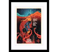 Pyramid International Stranger Things Poster with Border and Black Frame (Chapter 6 - The Dive) 30cm x 40cm Frame and Stranger Things Wall Art - Official Stranger Things Merchandise