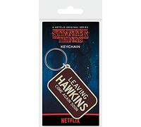 Pyramid International Stranger Things Rubber Keyring with Leaving Hawkins Design - Official Merchandise,Multi-colour,4.5 x 6cm