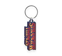 Pyramid International Stranger Things S5 Retro Logo Keyring Metal Keychain Fob