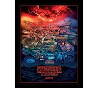 Pyramid International Stranger Things Season 4 Poster (Hawkins Town Design) 30cm x 40cm - Official Merchandise