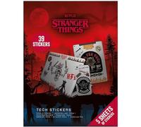 Pyramid International: Stranger Things Tech Stickers, Set of 39 Stickers for Laptops, Mobile Phones and Tablets (Upside Down Battle Design) - Official Merchandise