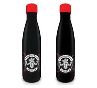 Pyramid International Stranger Things Water Bottle Metal (Demogorgon Hunter Design) 540ml, Metal Water Bottle & Drink Bottle - Official Stranger Things Merchandise, Black